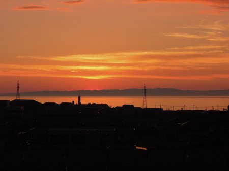 夕焼けを見ながら徒然なるままに…