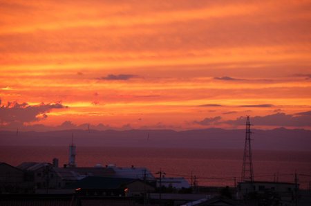 素晴らしい夕焼けでした！