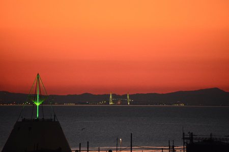 結婚記念日に素晴らしい夕焼け！