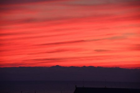 燃えるような夕焼け観賞！