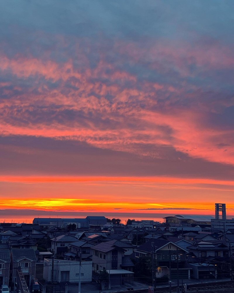 魚津は夕焼けの綺麗な街！