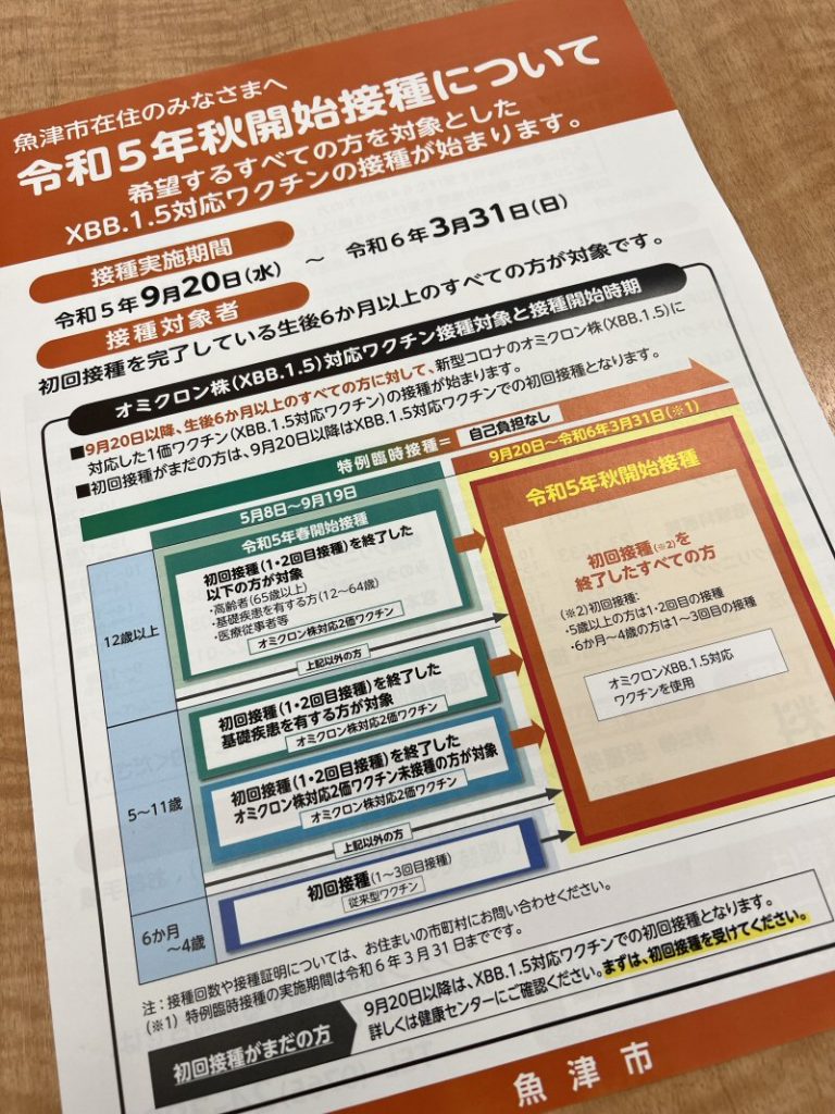 コロナにもインフルエンザにも注意！