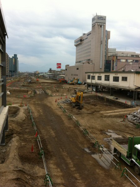 ＪＲ富山駅の進捗状況